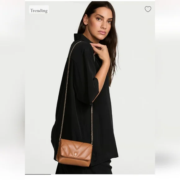 NWT! Victoria's Secret Tan MINI CONVERTIBLE Bag - Picture 11 of 11